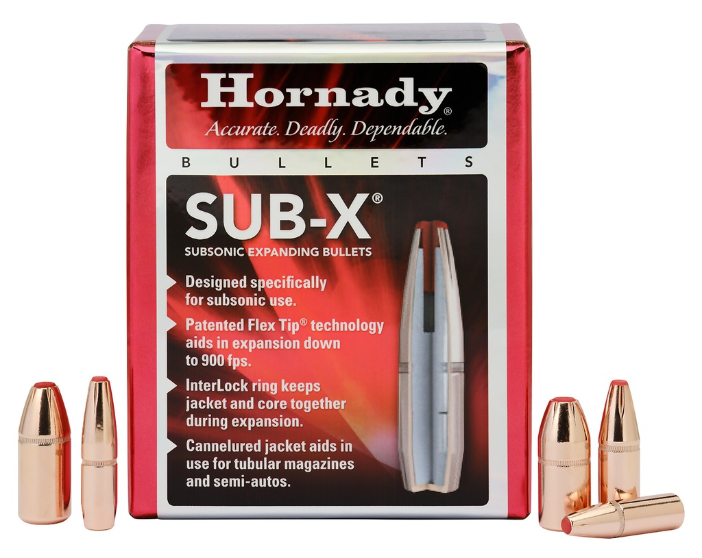 HORNADY 3503 SUB-X 35 CAL .357 250 GRAIN 100 CNT