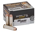 SIG SAUER 357MAG V-CROWN 125 GRAIN JHP SIG SAUER INC JHP       SIG SAUER E357M1-20 V-CROWN JHP 357 MAGNUM 125 GR JHP 20 BOX