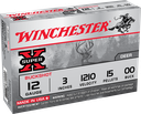WINCHESTER XB12300 SUPER-X 12 GA 00 BUCK 3" 5 RNDS