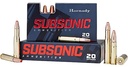 HORNADY 82247 SUBSONIC RIFLE 450 BUSHMASTER 395 GRAIN SUB-X 20 PER BOX