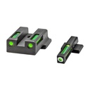 HI VIZ H3  S&W 9 EZ  GREEN AND GREEN
