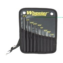 WHEELER 204513 ROLL PIN PUNCH SET BLACK STEEL KNURLED HANDLE 9 PIECES