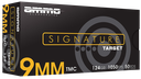 AMMO INC 9124TMCA50 SIGNATURE 9MM LUGER 124GR TOTAL METAL CASE 50RD