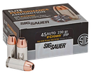 SIG SAUER E45AP220 ELITE PERFORMANCE 45ACP 230GR V-CROWN JHP 20 RNDS