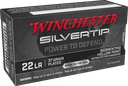 WINCHESTER W22LRST 22 LR 37 GRAIN  SILVERTIP HOLLOW POINT 50 RNDS
