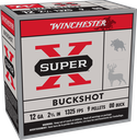 WINCHESTER XB1200VP25 SUPER-X 12 GAUGE 2-3/4" 00 BUCK SHOT 25 RNDS