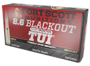 FORT SCOTT MINITIONS 86BLK-285-SCVSS 8.6 BLACKOUT 285 GR SOLID COPPER TUMBLE ON IMPACT