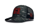 HORNADY 32630 BLACK URBAN CAMO TRUCKER HAT WITH HORNADY PATCH