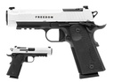 SIG SAUER 1911XCA-45-TWXR3-TP 1911-X FREEDOM SERIES LIMITED EDITION CARRY 45 ACP 8+1 4.20" WHITE CERAKOTE W/"FREEDOM" AND FLAG ENGRAVING