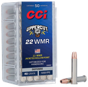 CCI 22WMRUP UPPERCUT 22 WMR 40 GRAIN JHP 50 RNDS 