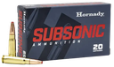 HORNADY 80787 7.62X39MM 255 GRAIN SUB-X SUBSONIC 20 ROUNDS