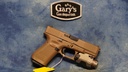 USED GLOCK G19 GEN 5 FDE 9MM WITH CRIMSON TRACE LIGHT & LASER
