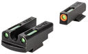 KIMBER 4000154 MICRO 9 TRULGO TFX PRO SIGHT SET  GREEN/FIBER OPTIC ORANGE OUTLINE FRONT SIGHT-GREEN/FIBER OPTIC BLACK OUTLINE REAR SIGHT