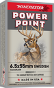 WINCHESTER X6555 POWER-POINT  6.5X55 SWEDISH 140 GRAIN 20 RNDS