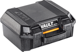 PELICAN VCV100-0000-BLK VAULT SMALL PISTOL CASE W/ FOAM BLACK
