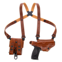 GALCO MIAMI CLASSIC SHOULDER SYSTEM COMPATIBLE W/GLOCK 19 GEN1-5/17 GEN1-5/22 GEN2-5 RH TAN MC224