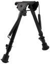 HARRIS BIPODS LM1A2 NON-SWIVEL L SWIVEL STUD, 9-13", BLACK STEEL/ALUMINUM, NOTCHED LEGS