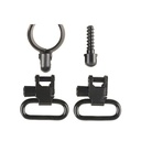 UNCLE MIKES QUICK-DETACH 12 GAUGE SHOTGUN SWIVELS, 1", STEEL, BLACK